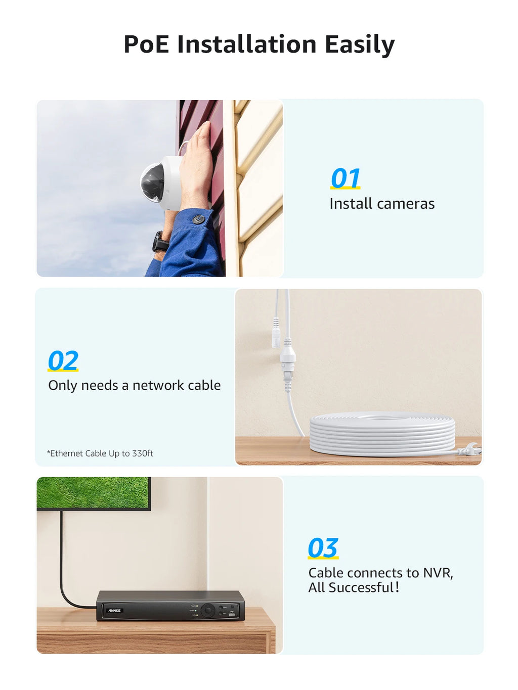 4K 8CH POE Network Video Surveillance System NVR Recorder