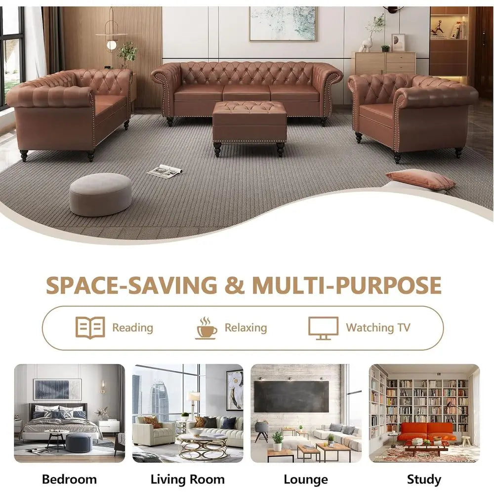 Modern 3-Piece Living Room Set