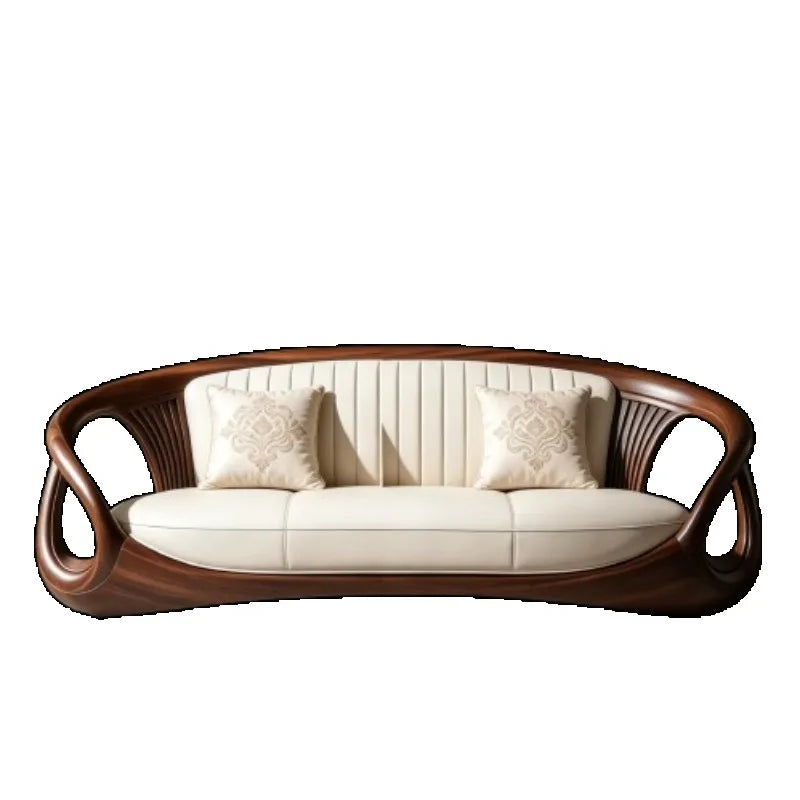 New Design Chinese Style Solid Wood Living Room Sofas