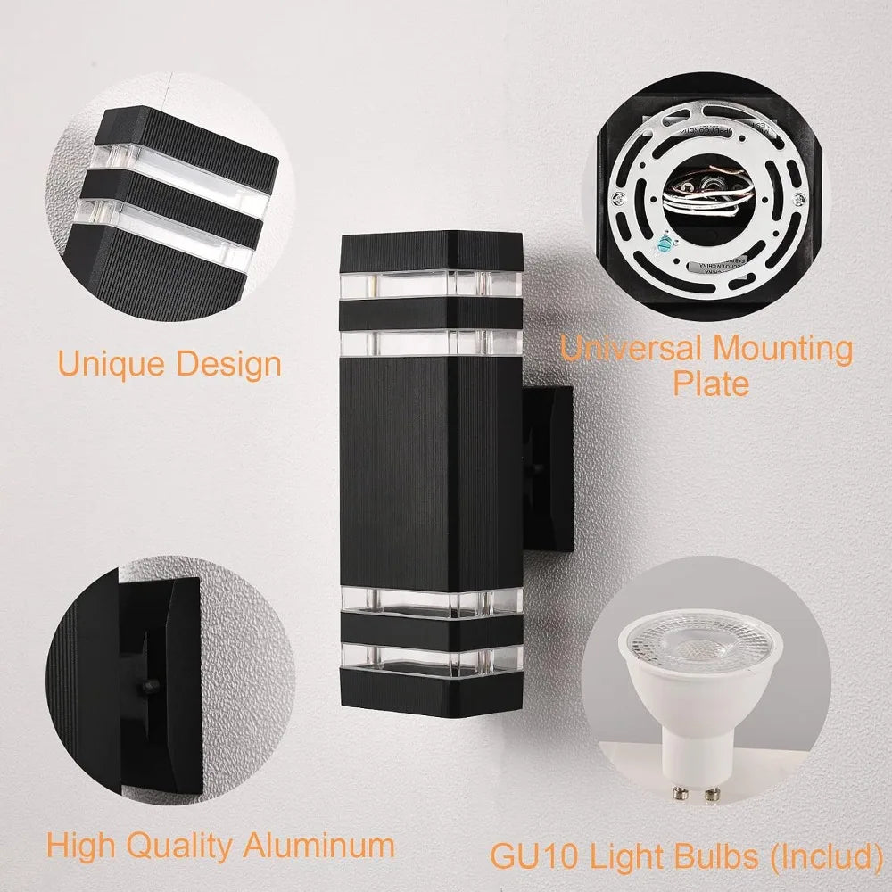 4 Pack Outdoor Wall Lights