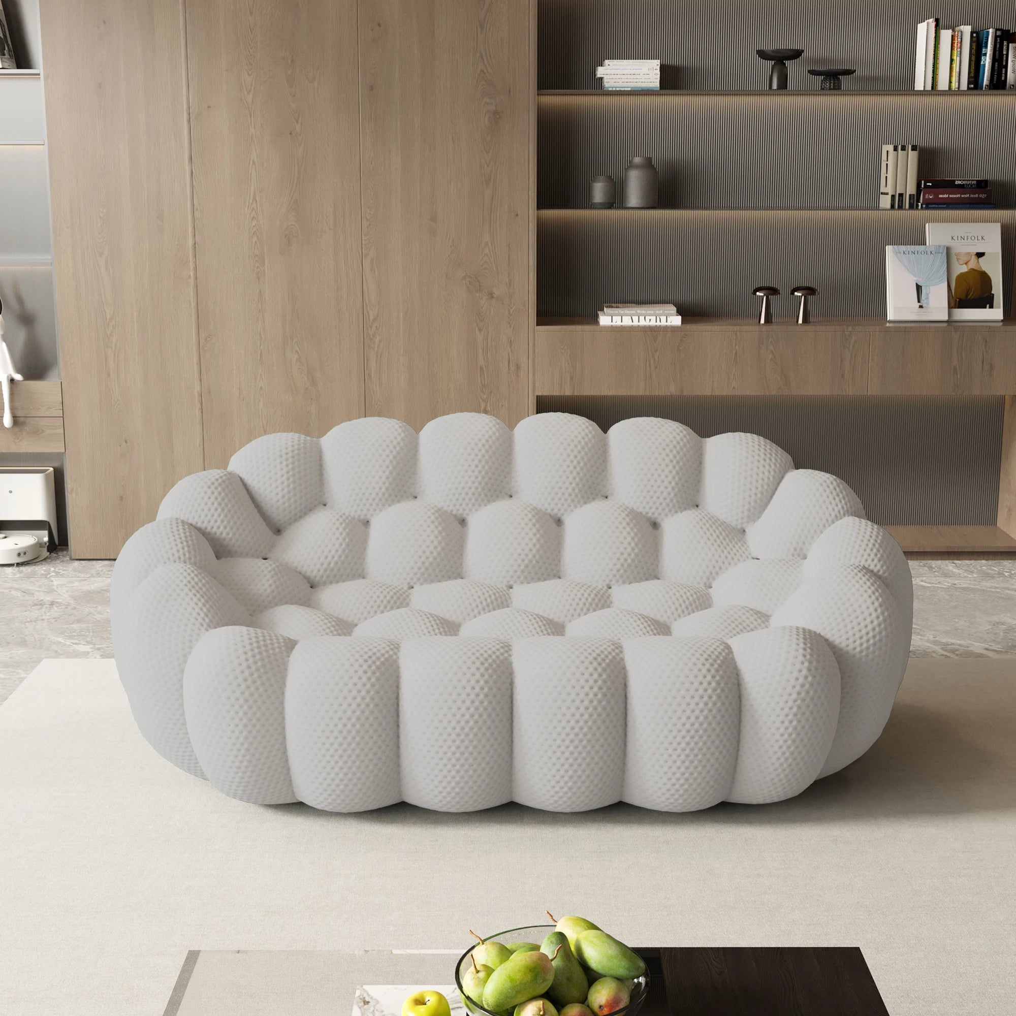 Modern Curved Boneless Football-Shaped Sofa