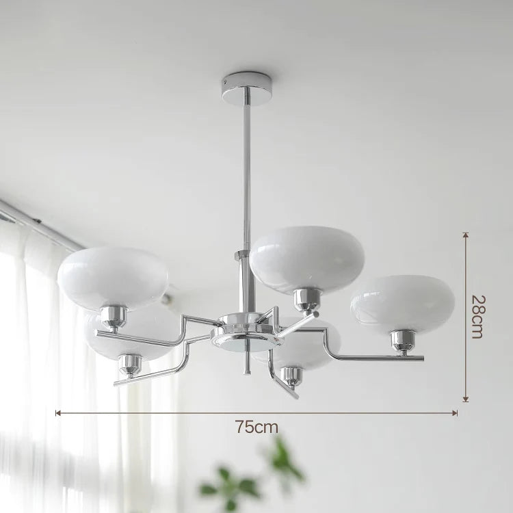 Bauhaus modern French chandelier