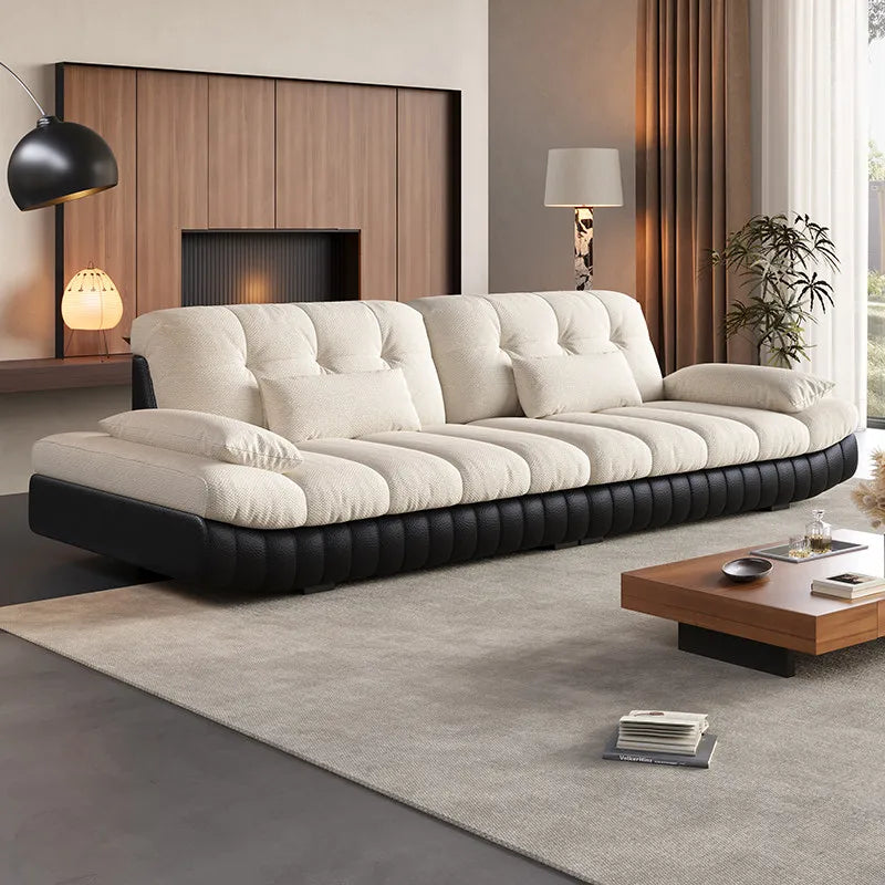Black Living Room Floor Sofas Design
