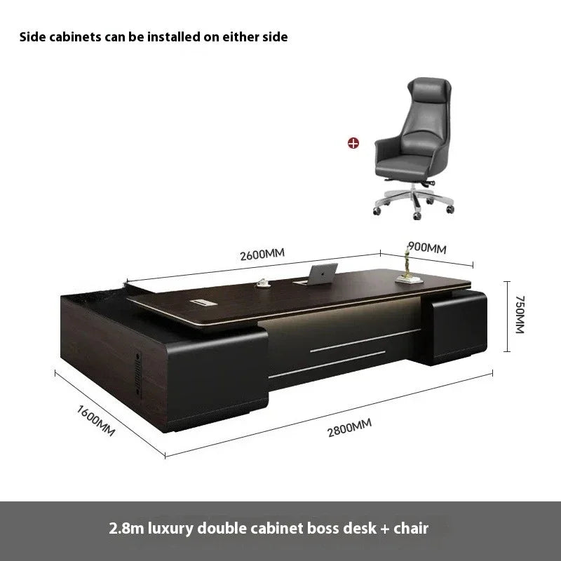 L Shape Executive Desk Designer Drawers