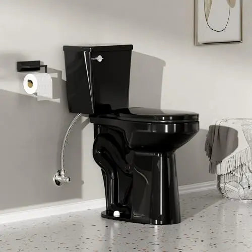 21 Inch High Toilet Elongated With Comfort Chair Seat, 1.28 Gpf Powerful Single Flush Extra Tall Toilet, 12 Inch Rough