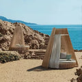 All-weather Patio Outdoor Canopy Leisure Bed