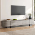 78.7 Long Grey Wooden TV Stand