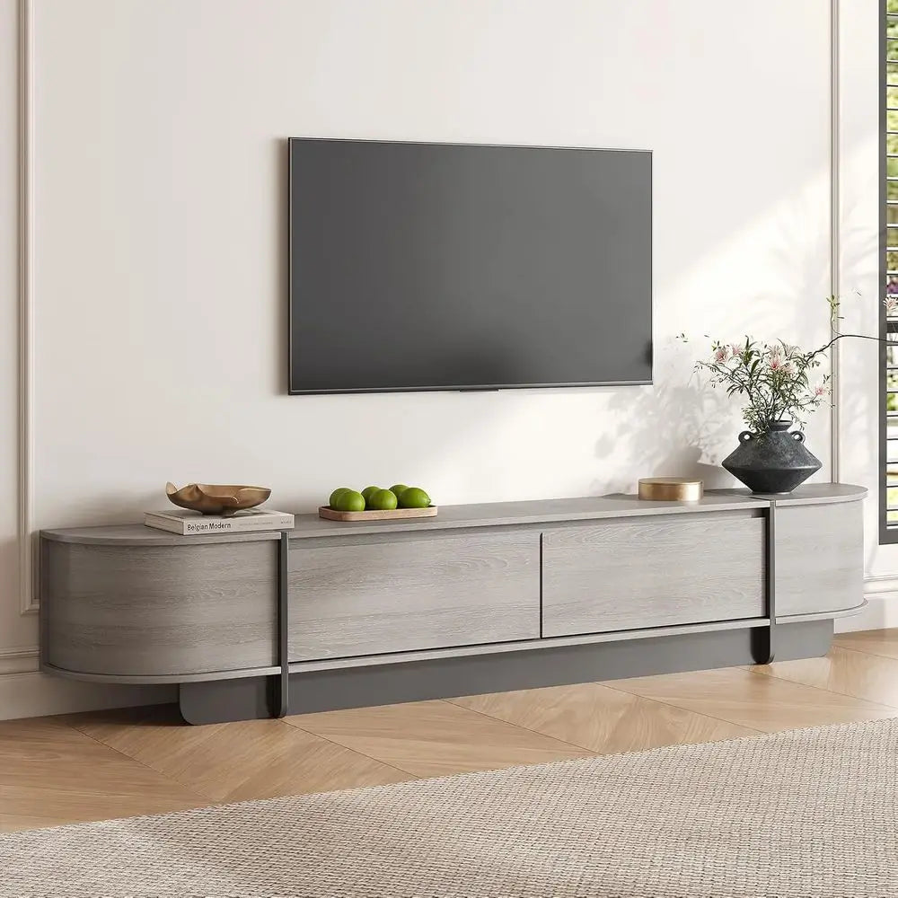 78.7 Long Grey Wooden TV Stand