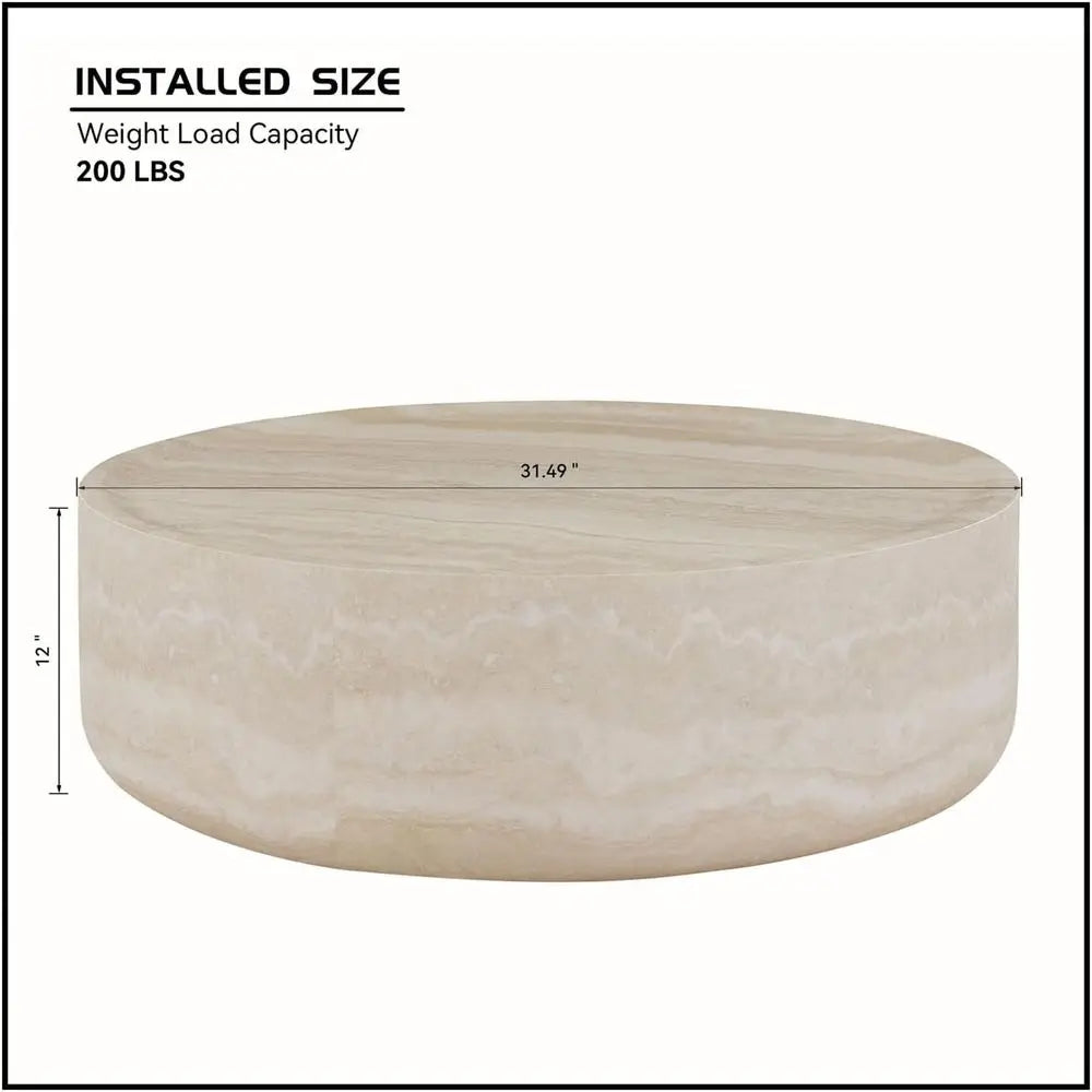 Round Marble Coffee Table,