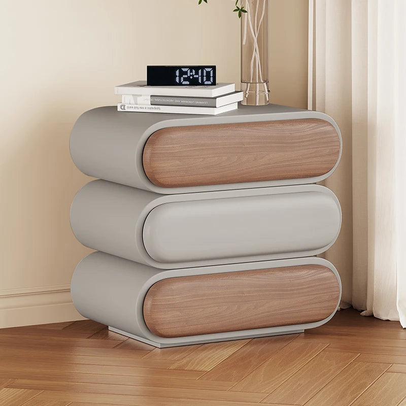 Unique Aesthetic Modern Design Bedside Table Elegant Nightstands