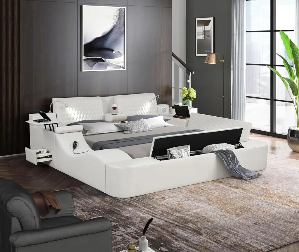 Smart Multifunctional Leather Bed Frame Massage Recliner and more...
