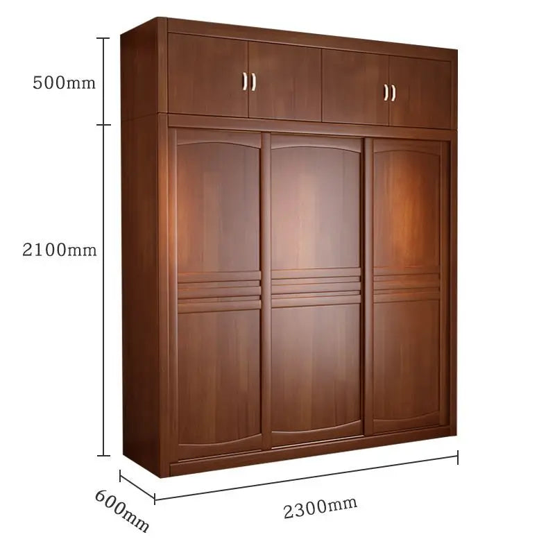 Wardrobe Solid wood sliding door
