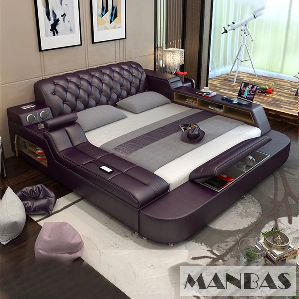 Luxury Multi-Functional Upholstered Platform Bed Frame