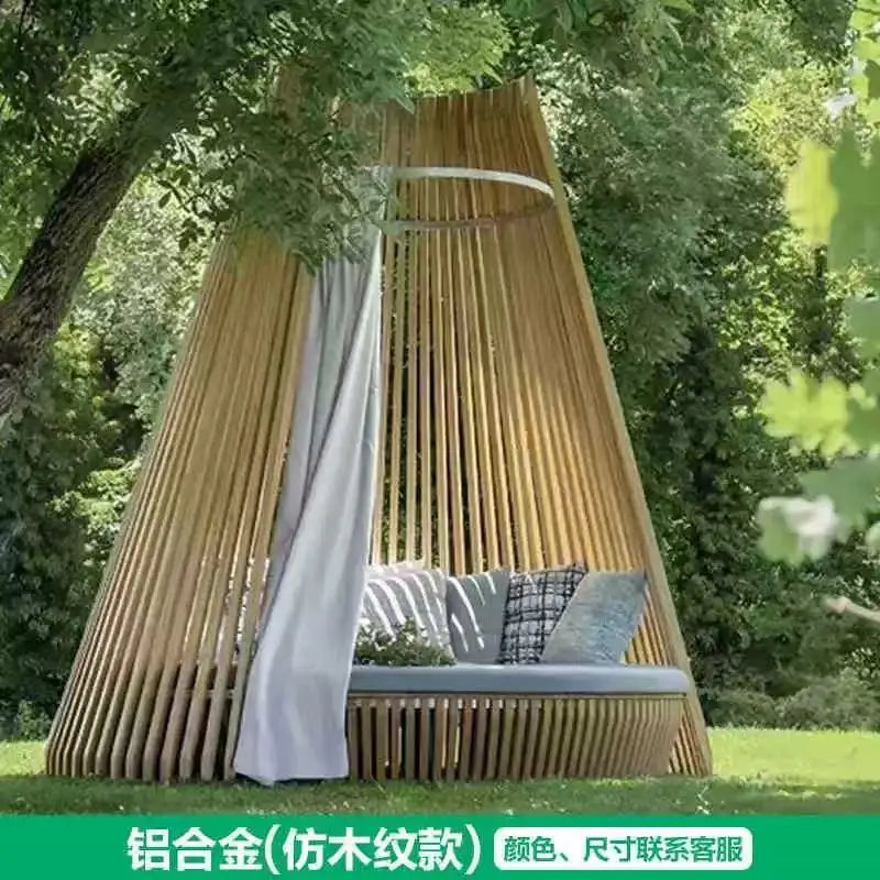 All-weather Patio Outdoor Canopy Leisure Bed