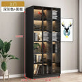Modern Living Room Cabinet Bookcase with Glass Door Display