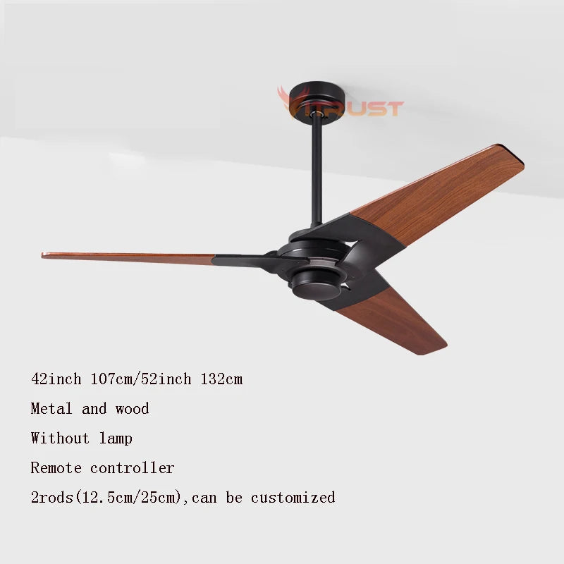 Modern Wooden LED Ceiling Fan