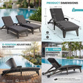 Foldable Patio Lounge Chair Sets with Side Table