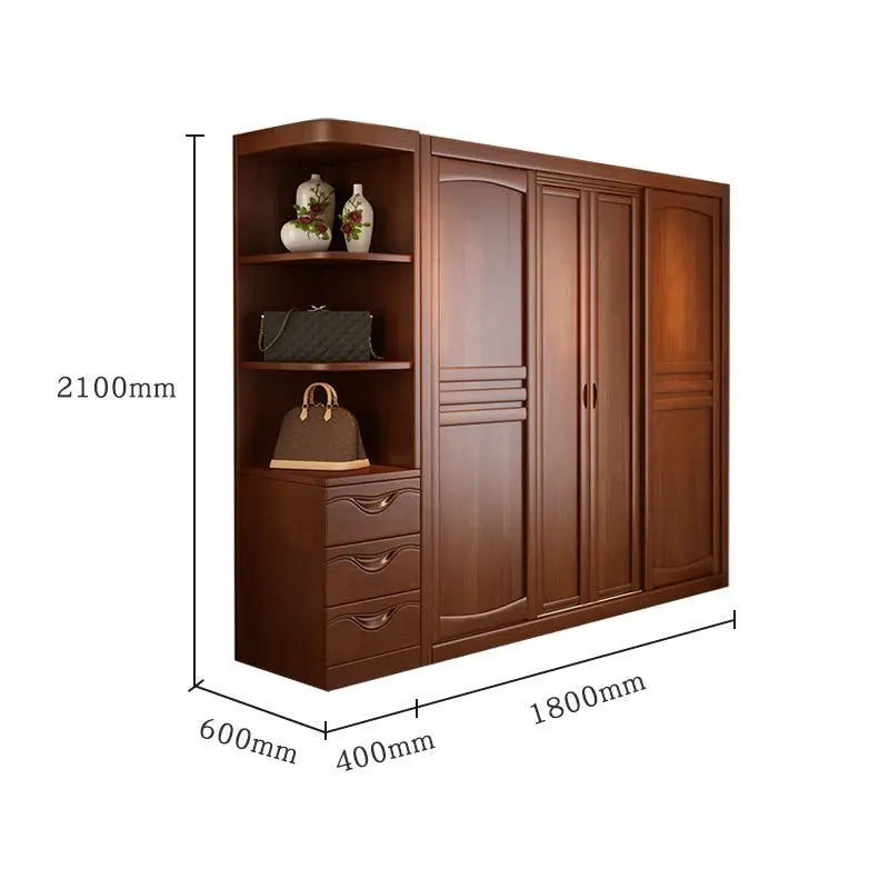 Wardrobe Solid wood sliding door