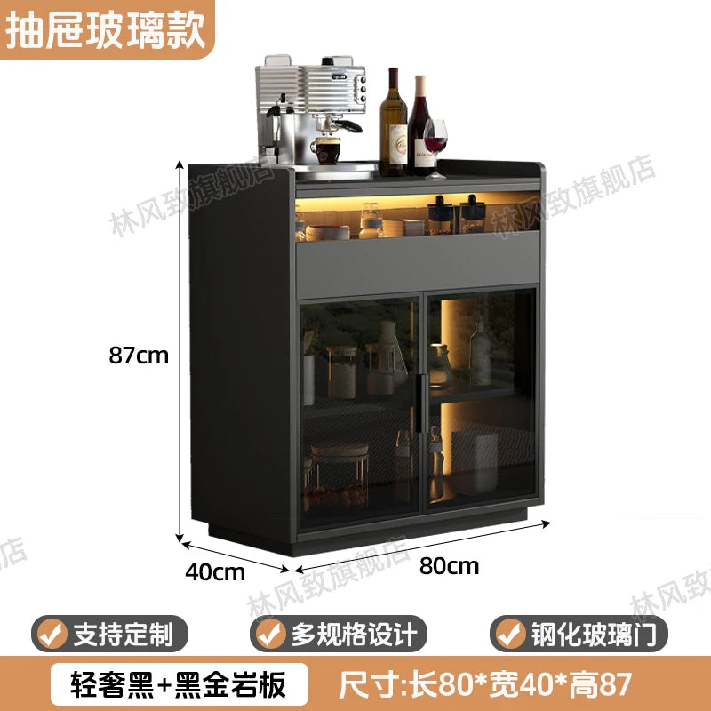 Modern Dining Room Buffet Cabinet with LED