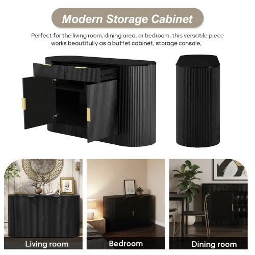 3-Tier Shelf Buffet Cabinet