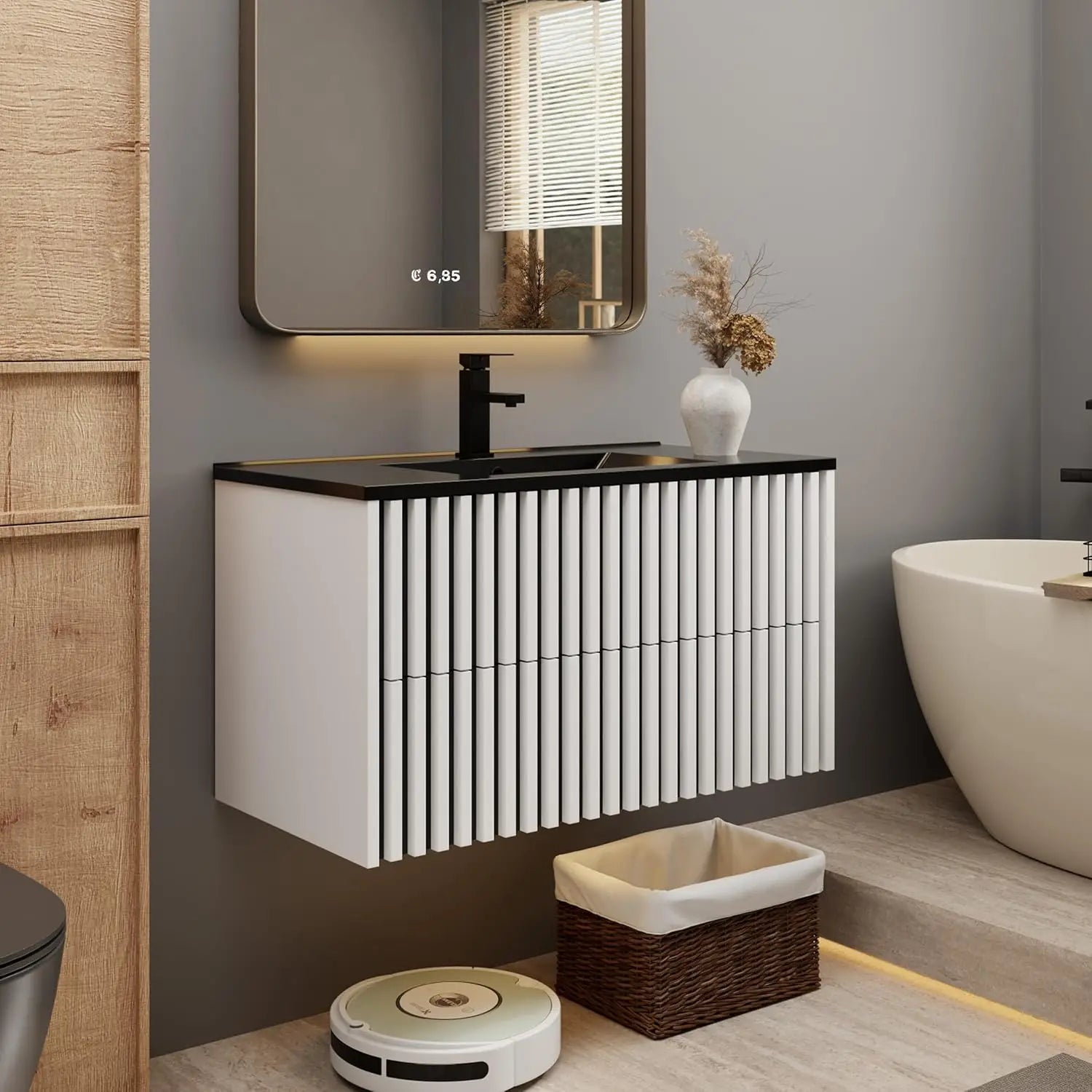 36" Floating Bathroom Vanity with Sink Combo,