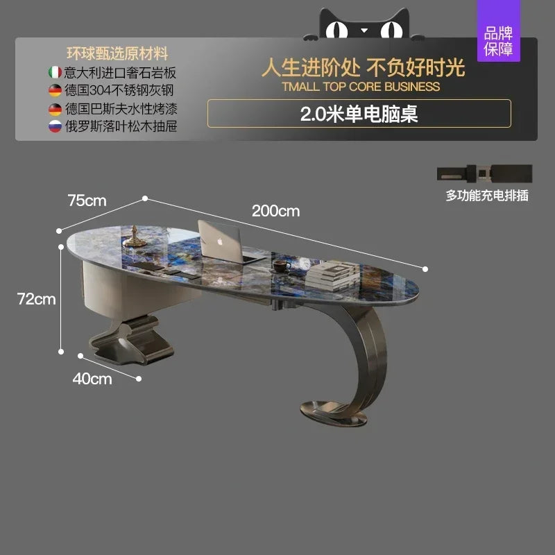 European Luxury Small-sized Italian Design Office Desk