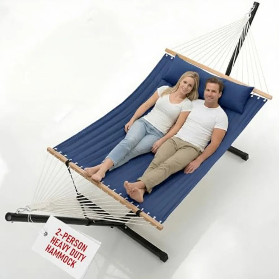 Double Hammock with Stand for Outdoor