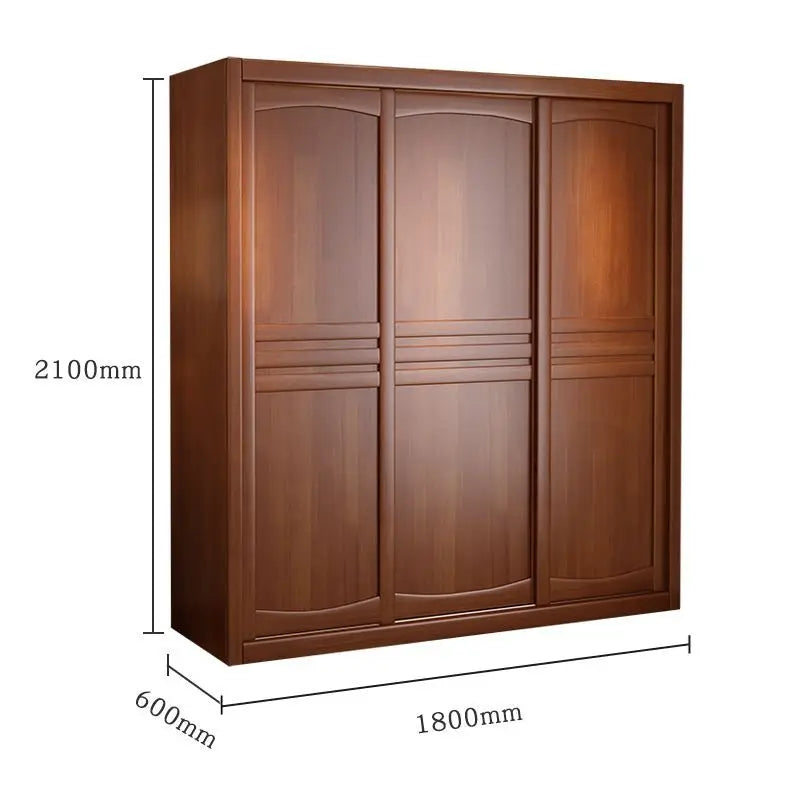 Wardrobe Solid wood sliding door