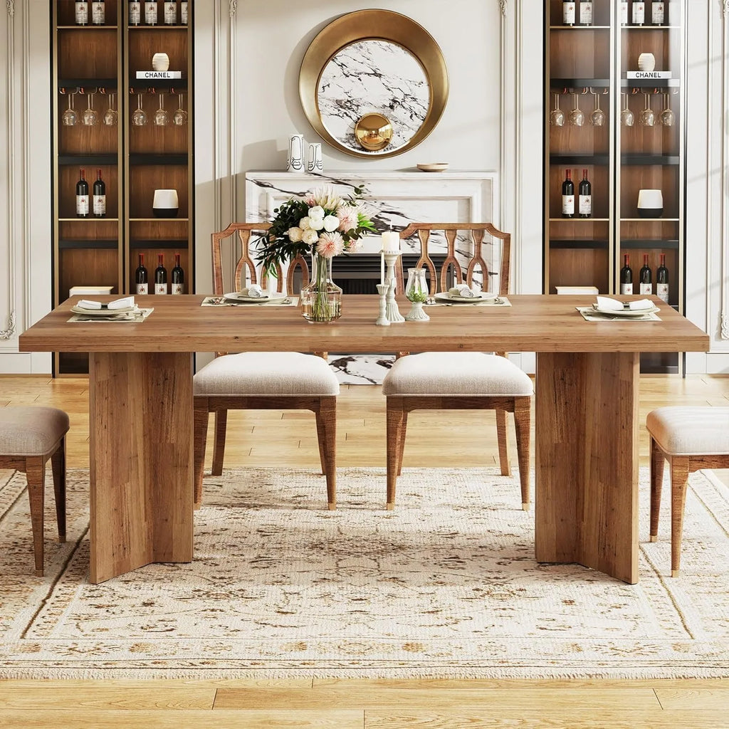 Farmhouse Dining Table for 4-6