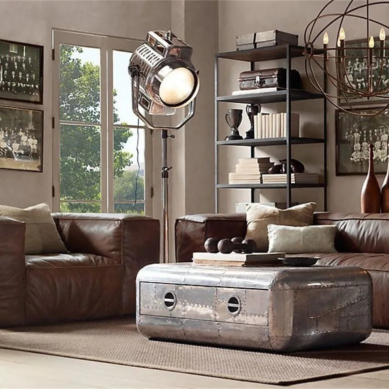 Italian minimalist living room retro sofa