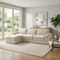 Modern Cloud Modular Sofa Set, Soft Thick Memory Foam, Frameless Couch with Pillows