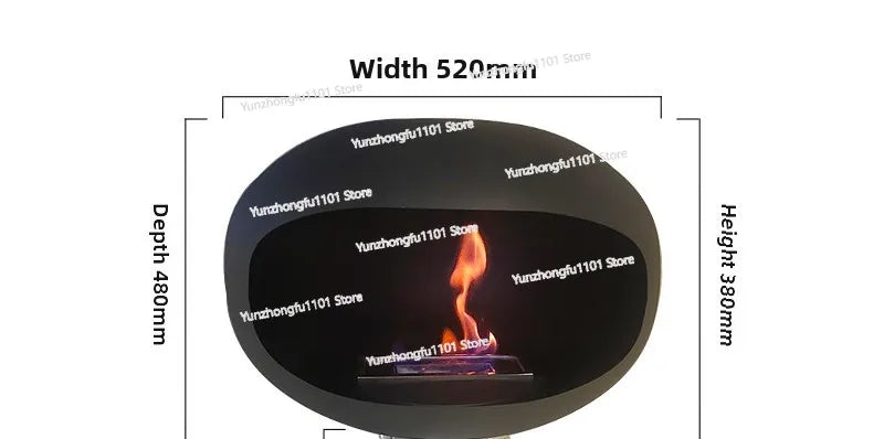 Outdoor Fire Pit Ethanol Fireplace Smoke-free
