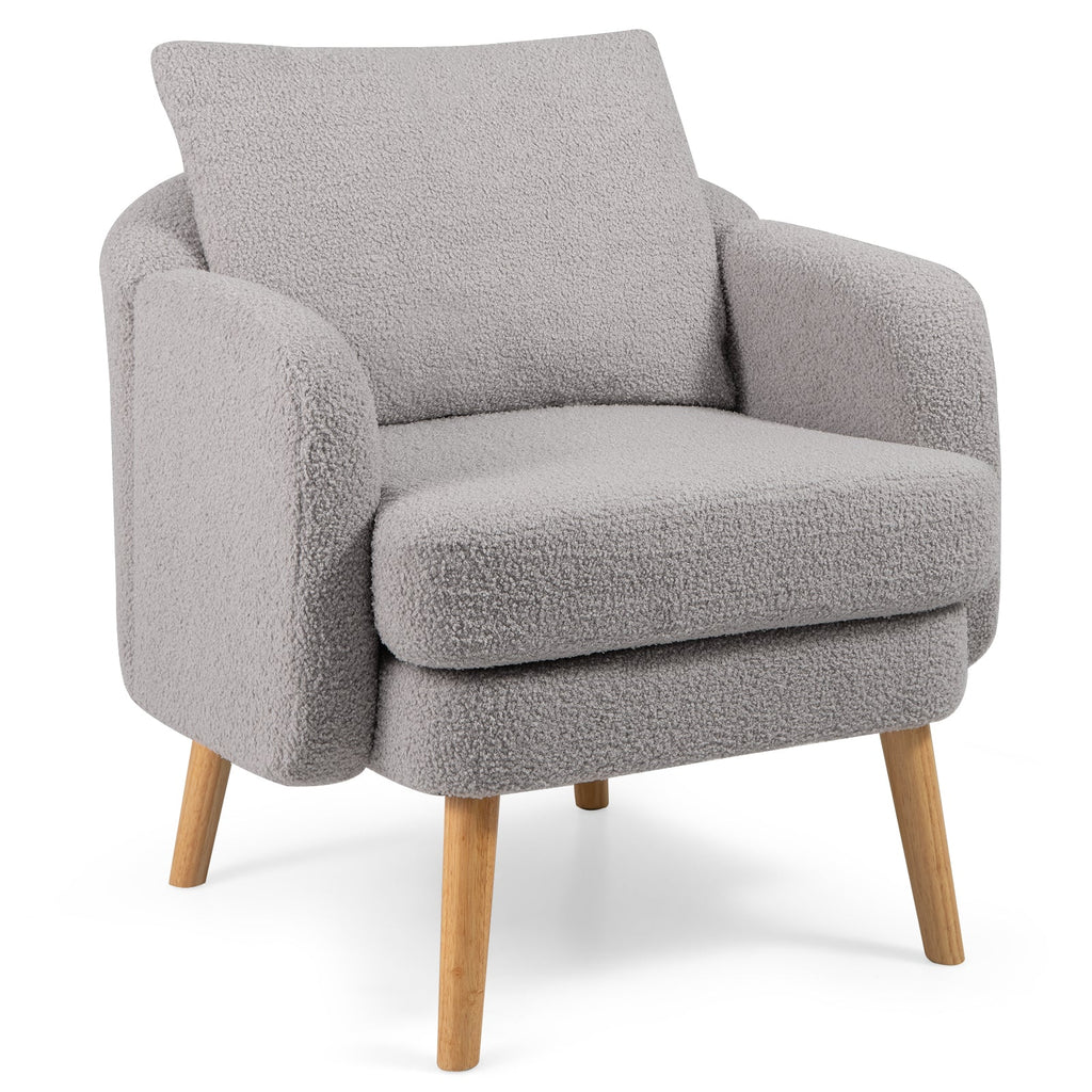 Sherpa Accent Chair Modern Chair with Seat Cushion