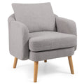 Sherpa Accent Chair Modern Chair with Seat Cushion