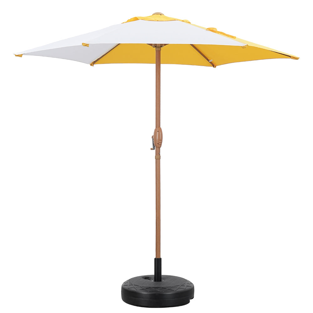 Patio Umbrella Base Round With Diamond Pattern Decor