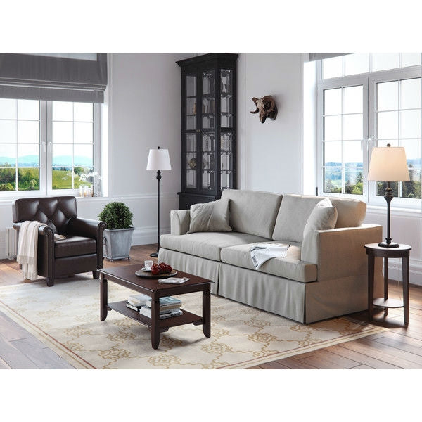 3-Piece Floor Lamp and Table Desk Lamp Set in Black