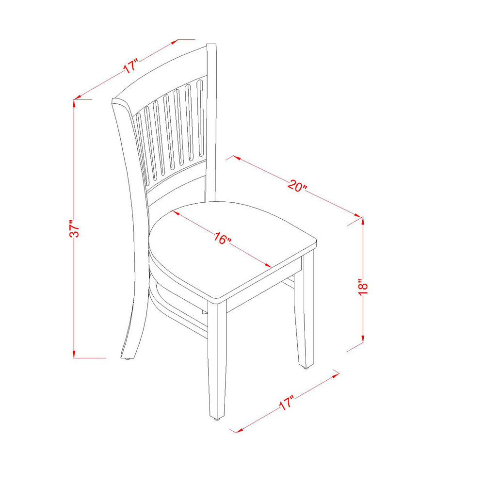 5-Pc Dining Room Table Set- 4 dining room chairs and Dining Room Table