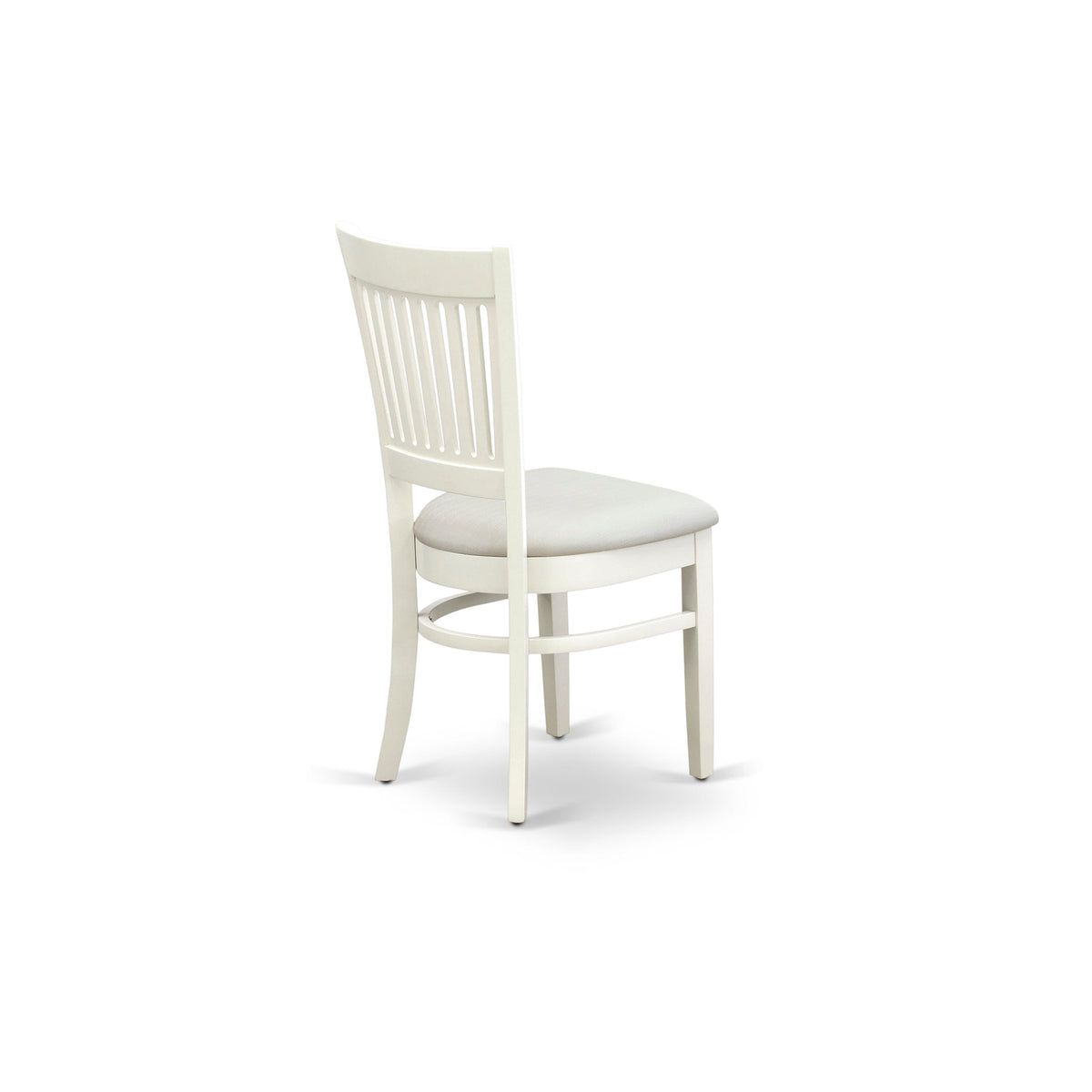 5-Pc Dinette Room Set- 4 Dining Chairs with Linen Seat and Slatted Chair Back