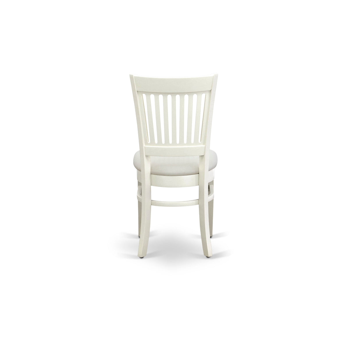 5-Pc Dinette Room Set- 4 Dining Chairs with Linen Seat and Slatted Chair Back