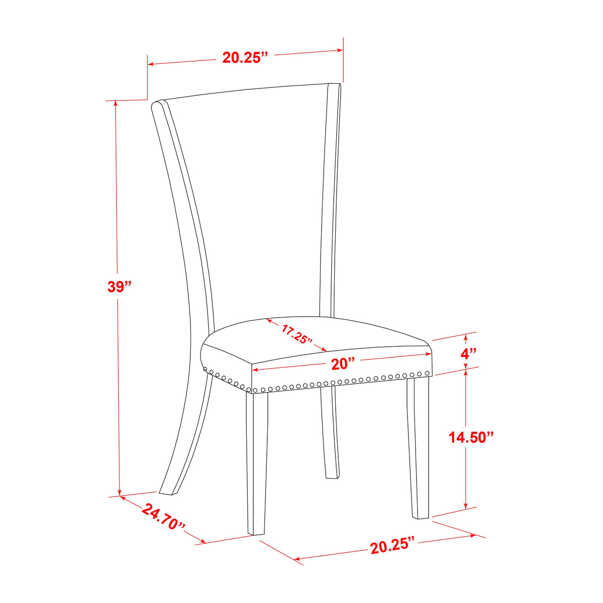 7 Piece Dining Room Set - 6 Baby Blue Linen Chairs with High Back and 1 Oval Dining Table