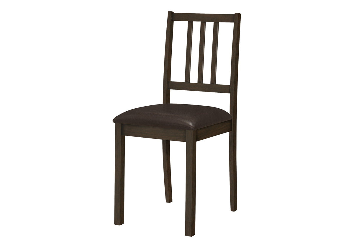 Dining Chair Upholstered For Dining Room, Set of 2 - Brown