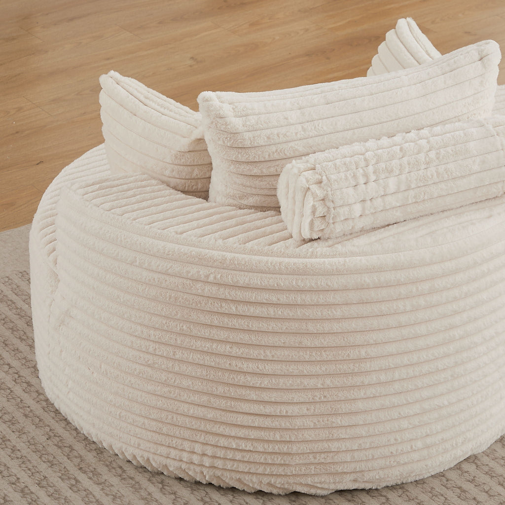 Modern Single Sofa With Backrest Pillow