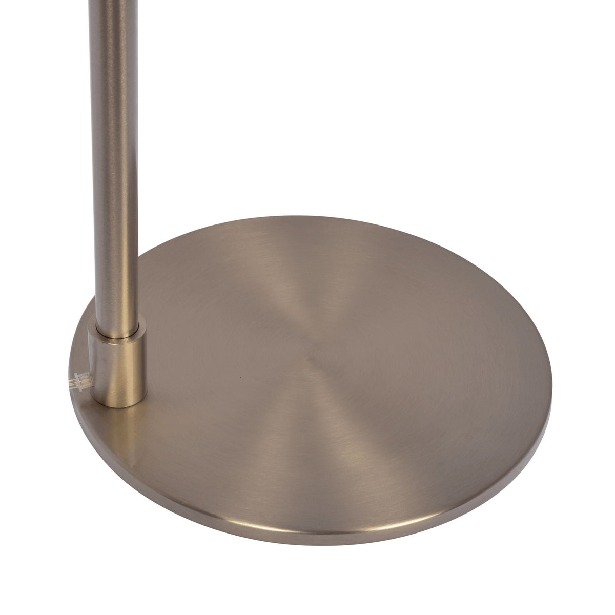 Floor Lamp With Rotary Switch Base Linen Shade