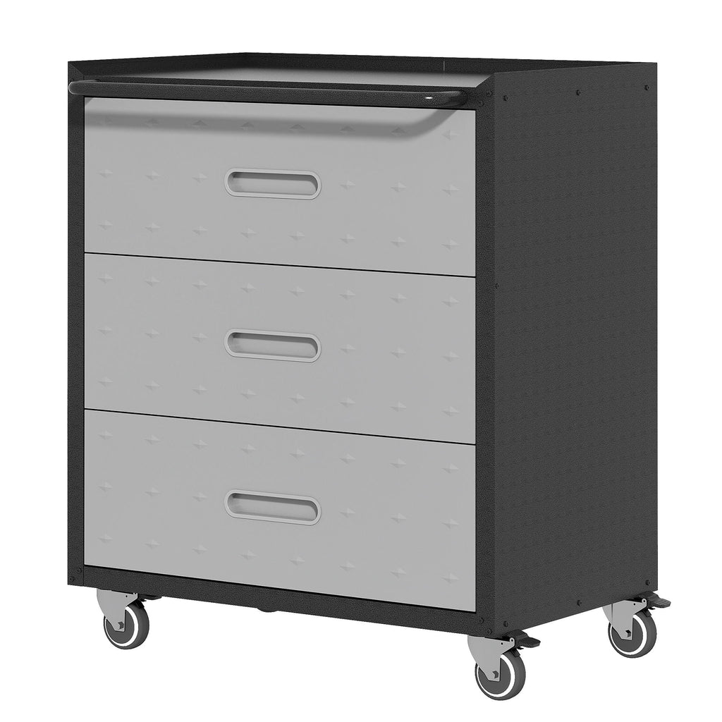 Heavy Duty Metal Storage Cabinet With Wheels 3 Drawer Tool Cabinet