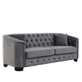 Modern Chesterfield Sofa With Tufted Backrest