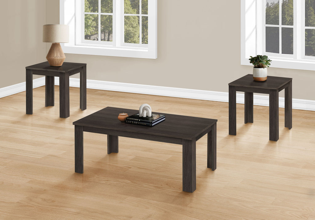 Transitional (Set of 3) Table Set, Coffee, End, Side Tables