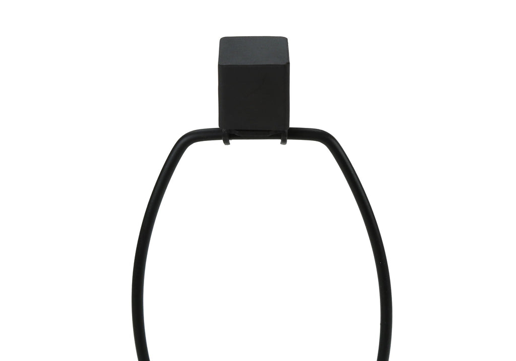 Table Lamp, USB Port Included, Resin, Transitional - Black