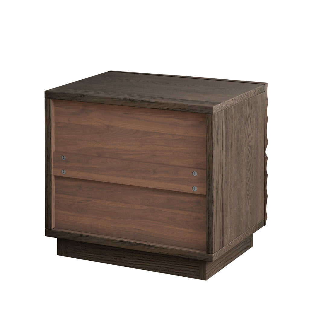 Solid Wood Nightstands, Bedside Table with 2 Drawers