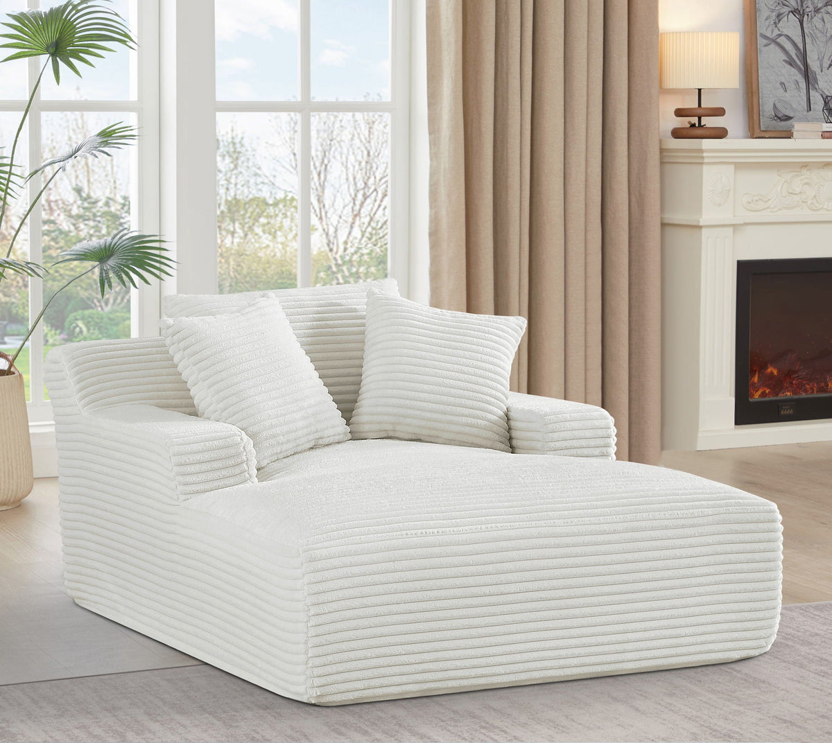 Cloudline - Oversized Chaise Lounge, Full Foam Cushioning, Cozy Sleeper