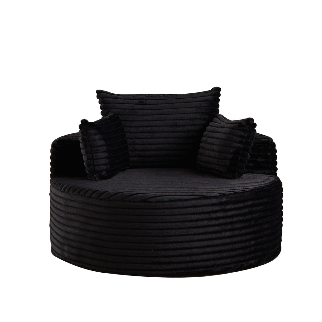 Modern Single Sofa With Backrest Pillow